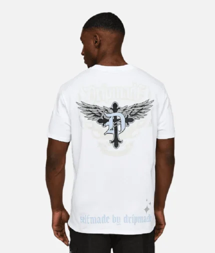 Drip Made Victory Boxy Fit T Shirt White (1)